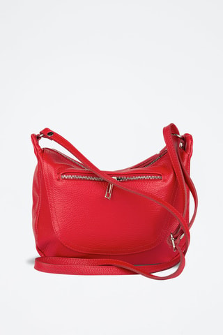 Sac bandoulière en cuir de veau - Rouge