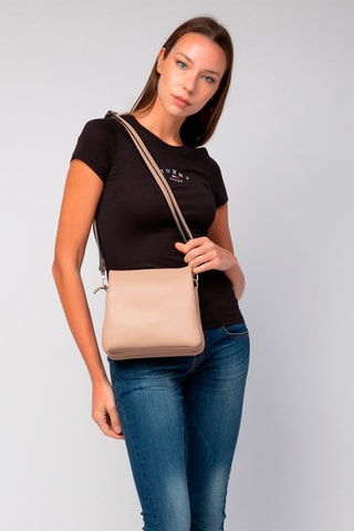 Sac bandoulière en cuir - Rose