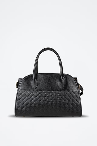 Sac à main en cuir de veau - Noir