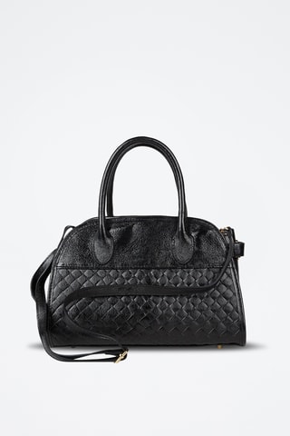 Sac à main en cuir de veau - Noir
