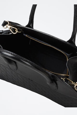 Sac à main en cuir de veau - Noir