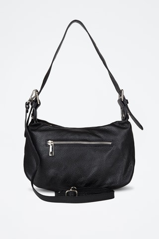 Sac porté épaule en cuir de veau - Noir