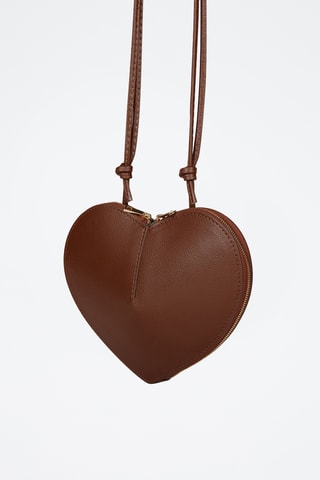 Sac bandoulière en cuir de veau - Marron