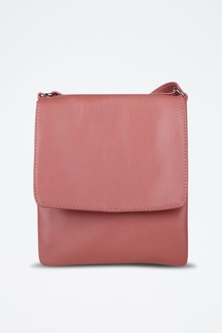 Sac bandoulière en cuir de veau - Rose