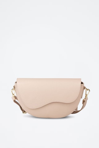 Sac bandoulière en cuir de veau - Beige