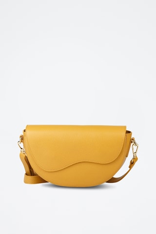 Sac bandoulière en cuir de veau - Jaune