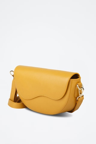 Sac bandoulière en cuir de veau - Jaune