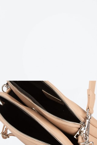 Sac porté épaule en cuir - Rose