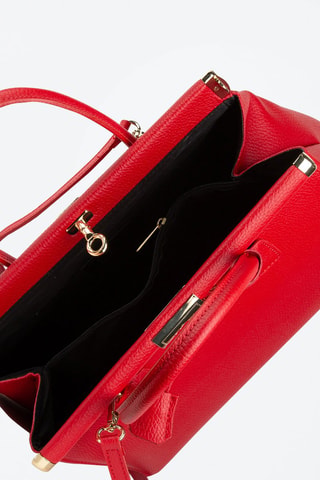 Sac à main en cuir - Rouge