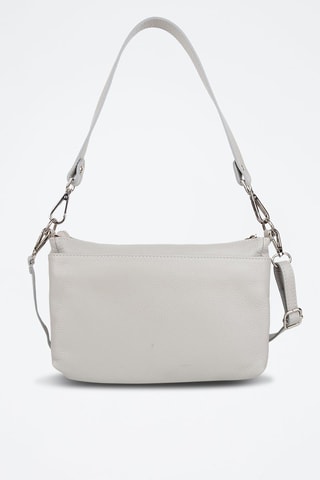Sac porté épaule en cuir - Gris