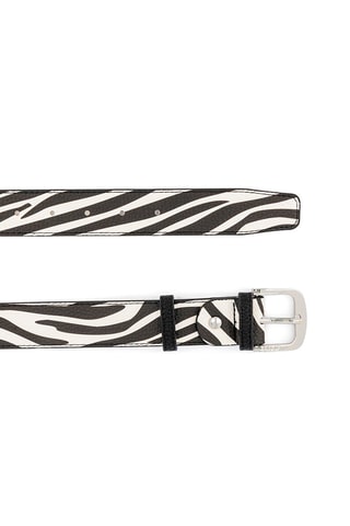 Ceinture - Blanc, noir et argenté