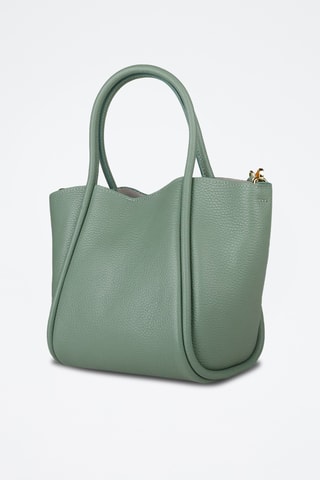 Sac à main et pochette en cuir de veau - Vert