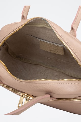 Sac porté épaule en cuir de veau - Beige