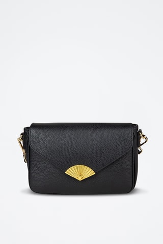 Sac bandoulière en cuir de veau - Noir