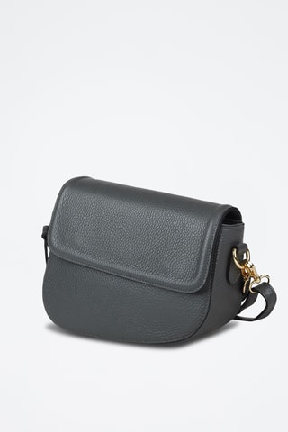 Sac bandoulière en cuir de veau - Gris