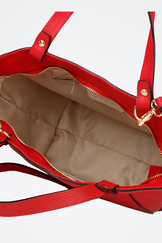 Sac à main en cuir de veau - Rouge
