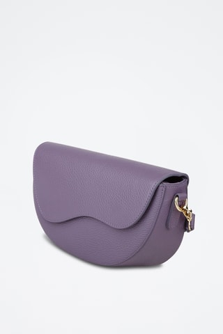 Sac bandoulière en cuir de veau - Violet