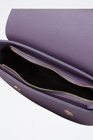 Sac bandoulière en cuir de veau - Violet