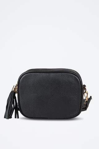 Sac bandoulière en cuir de veau - Noir