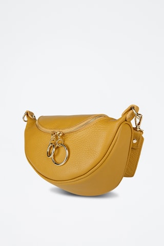 Sac bandoulière en cuir de veau - Jaune