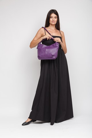 Sac à main en cuir de veau - Violet