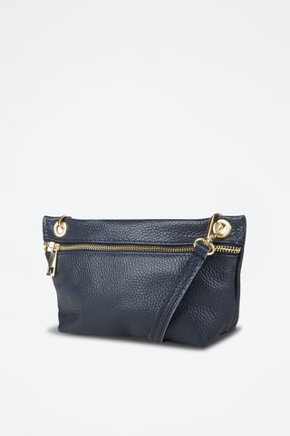 Sac bandoulière en cuir de veau - Bleu