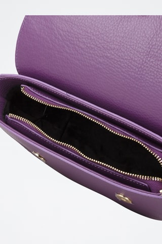 Sac bandoulière en cuir de veau - Violet