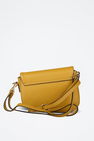 Sac bandoulière en cuir de veau - Jaune