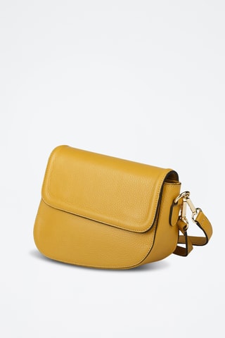 Sac bandoulière en cuir de veau - Jaune