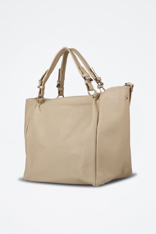 Cabas en cuir de veau - Beige