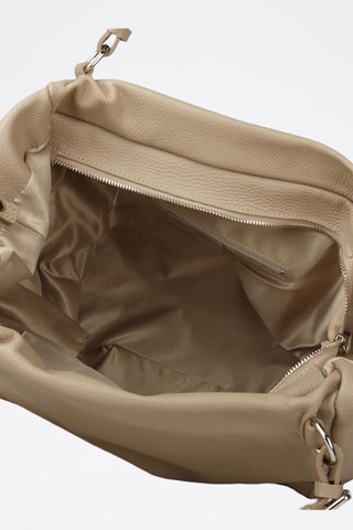 Cabas en cuir de veau - Beige
