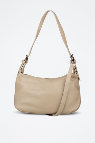 Sac porté épaule en cuir de veau - Beige