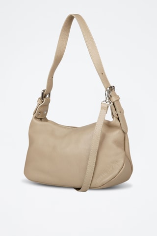 Sac porté épaule en cuir de veau - Beige