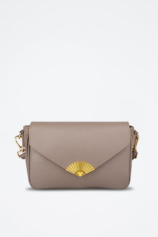 Sac bandoulière en cuir de veau - Beige