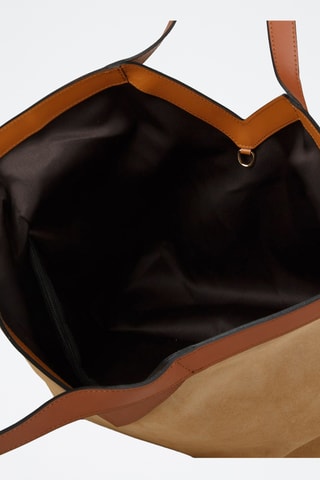 Cabas en cuir de veau - Beige