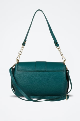 Sac porté épaule en cuir de veau - Bleu
