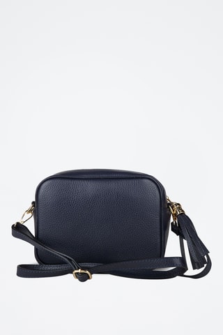 Sac bandoulière en cuir de veau - Bleu