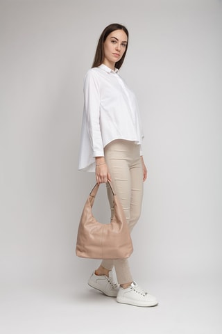 Cabas en cuir de veau - Rose