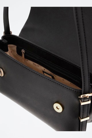 Sac porté épaule Lefia - Noir et doré