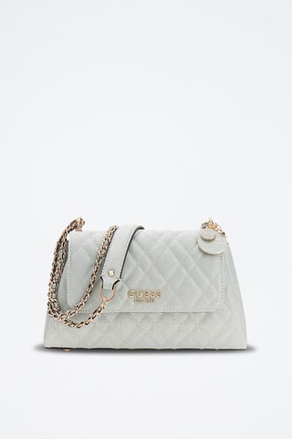 Sac porté épaule Isemay - Blanc et doré