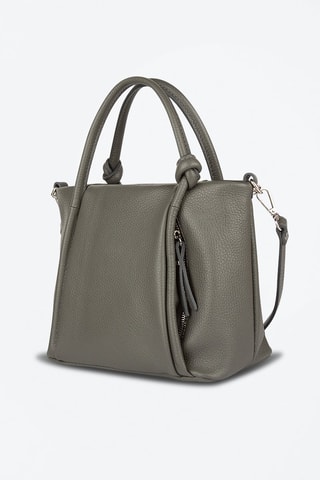 Sac à main en cuir de veau - Gris