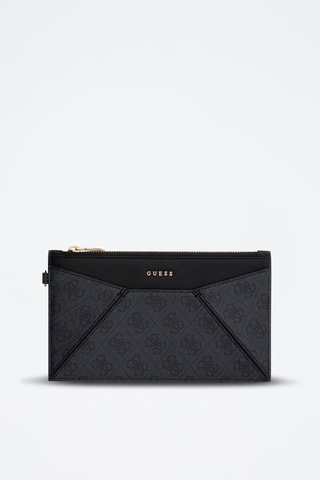 Pochette Flat - Noir, doré et gris