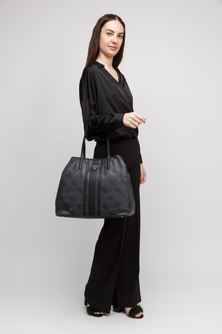 Cabas et sac porté épaule Victtoria - Gris foncé
