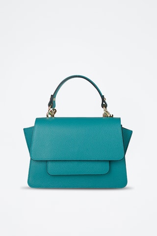 Sac bandoulière en cuir de veau - Bleu