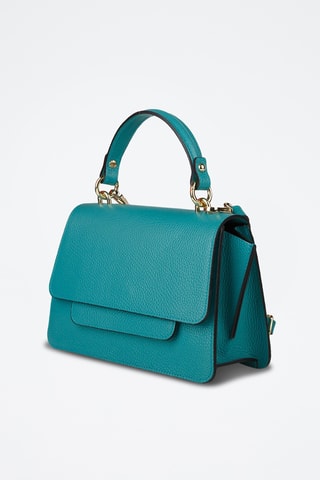 Sac bandoulière en cuir de veau - Bleu