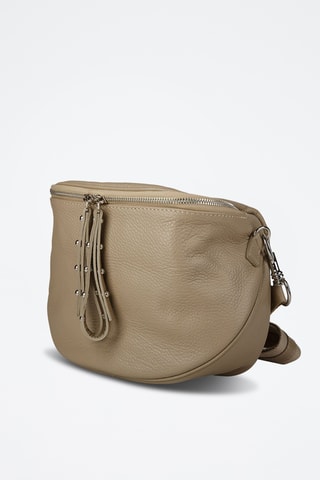 Sac bandoulière en cuir de veau - Beige