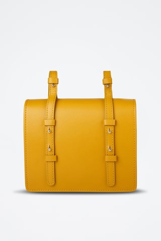 Sac bandoulière en cuir de veau - Jaune