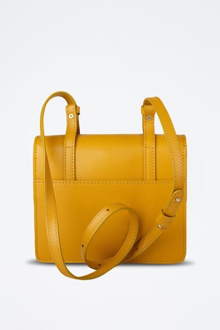 Sac bandoulière en cuir de veau - Jaune