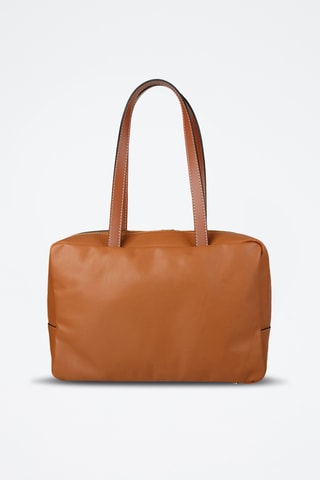 Sac à main en croûte de cuir - Marron