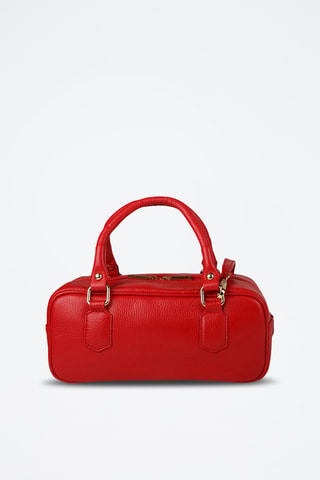 Sac à main en cuir de veau - Rouge